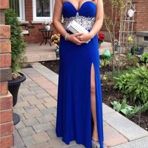 Elegant Blue Evening or Prom Dress